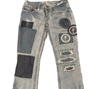 Super Rare Hysteric Glamour Patchwork "Jeans" size small!